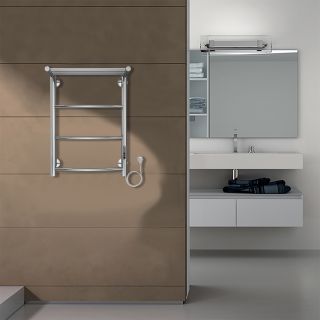 Полотенцесушитель электрический AZARIO VERONA AZ04846P 400/600 3 секции, с полкой, диммер справа, хром